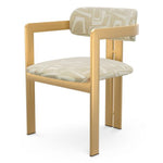 Dining Chair Donato Brushed brass finish | davenport light grey 52% polyester | 48% olefin Chairs & Sofas CMA0268 10