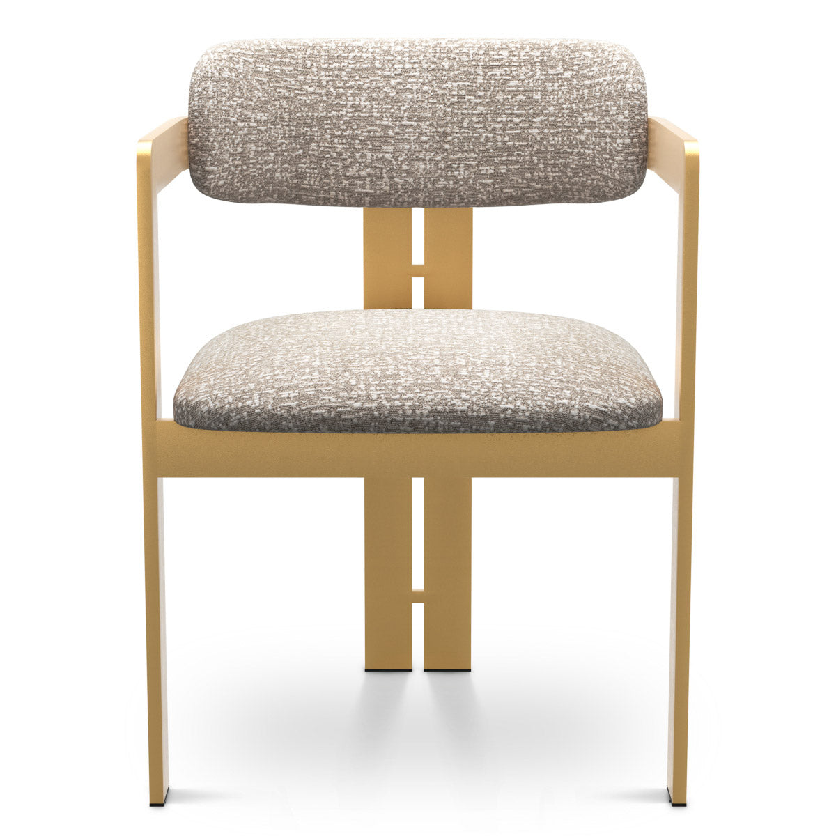 Dining Chair Donato Brushed brass finish | montclair silver 67% polyester | 20% cotton | 13% rayon Chairs & Sofas CMA0271 3
