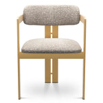 Dining Chair Donato Brushed brass finish | montclair silver 67% polyester | 20% cotton | 13% rayon Chairs & Sofas CMA0271 3