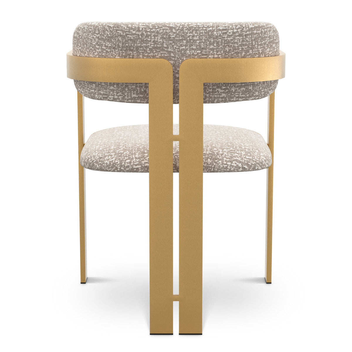 Dining Chair Donato Brushed brass finish | montclair silver 67% polyester | 20% cotton | 13% rayon Chairs & Sofas CMA0271 4