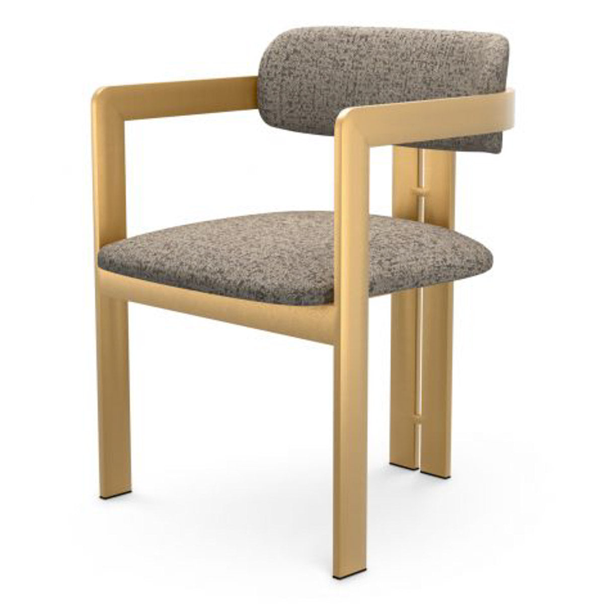 Dining Chair Donato Brushed brass finish | montclair warm grey 67% polyester | 20% cotton | 13% rayon Chairs & Sofas CMA0274 9