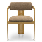 Dining Chair Donato Brushed brass finish | hastings brown 100% polyester Chairs & Sofas CMA0276 3