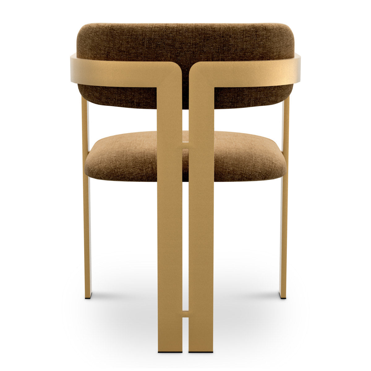 Dining Chair Donato Brushed brass finish | hastings camel 100% polyester Chairs & Sofas CMA0277 4