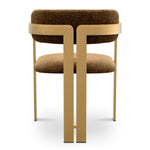 Dining Chair Donato Brushed brass finish | hastings camel 100% polyester Chairs & Sofas CMA0277 4
