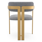 Dining Chair Donato Brushed brass finish | hastings light blue 100% polyester Chairs & Sofas CMA0278 4