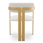 Dining Chair Donato Brushed brass finish | muslin white Chairs & Sofas CMA0285 4