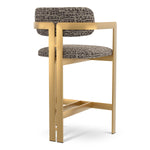 Counter Stool Donato Brushed brass finish | montclair dark brown 67% polyester | 20% cotton | 13% rayon Chairs & Sofas CMA0296 4
