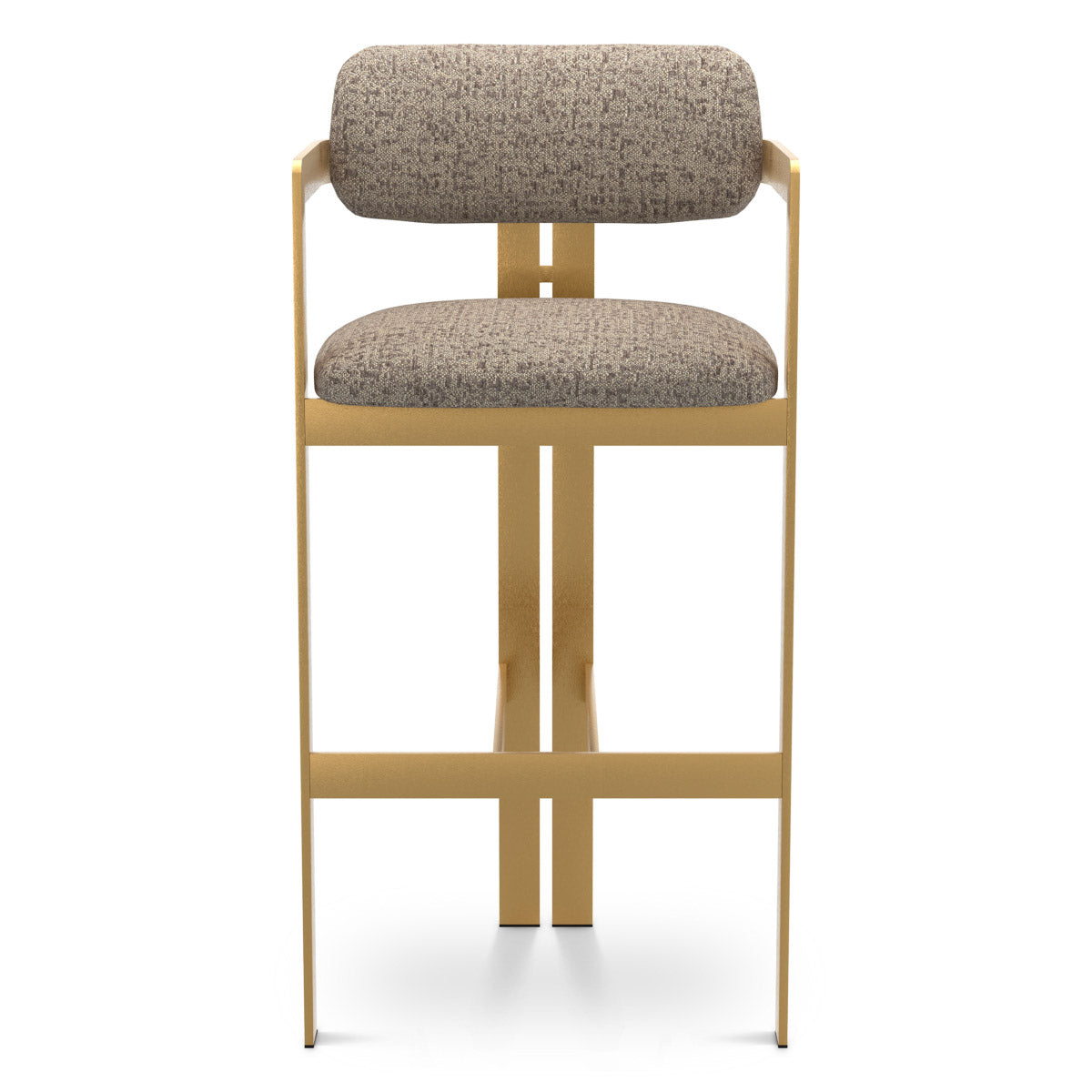 Bar Stool Donato Brushed brass finish | montclair warm grey 67% polyester | 20% cotton | 13% rayon Chairs & Sofas CMA0320 3