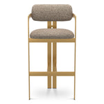 Bar Stool Donato Brushed brass finish | montclair warm grey 67% polyester | 20% cotton | 13% rayon Chairs & Sofas CMA0320 3