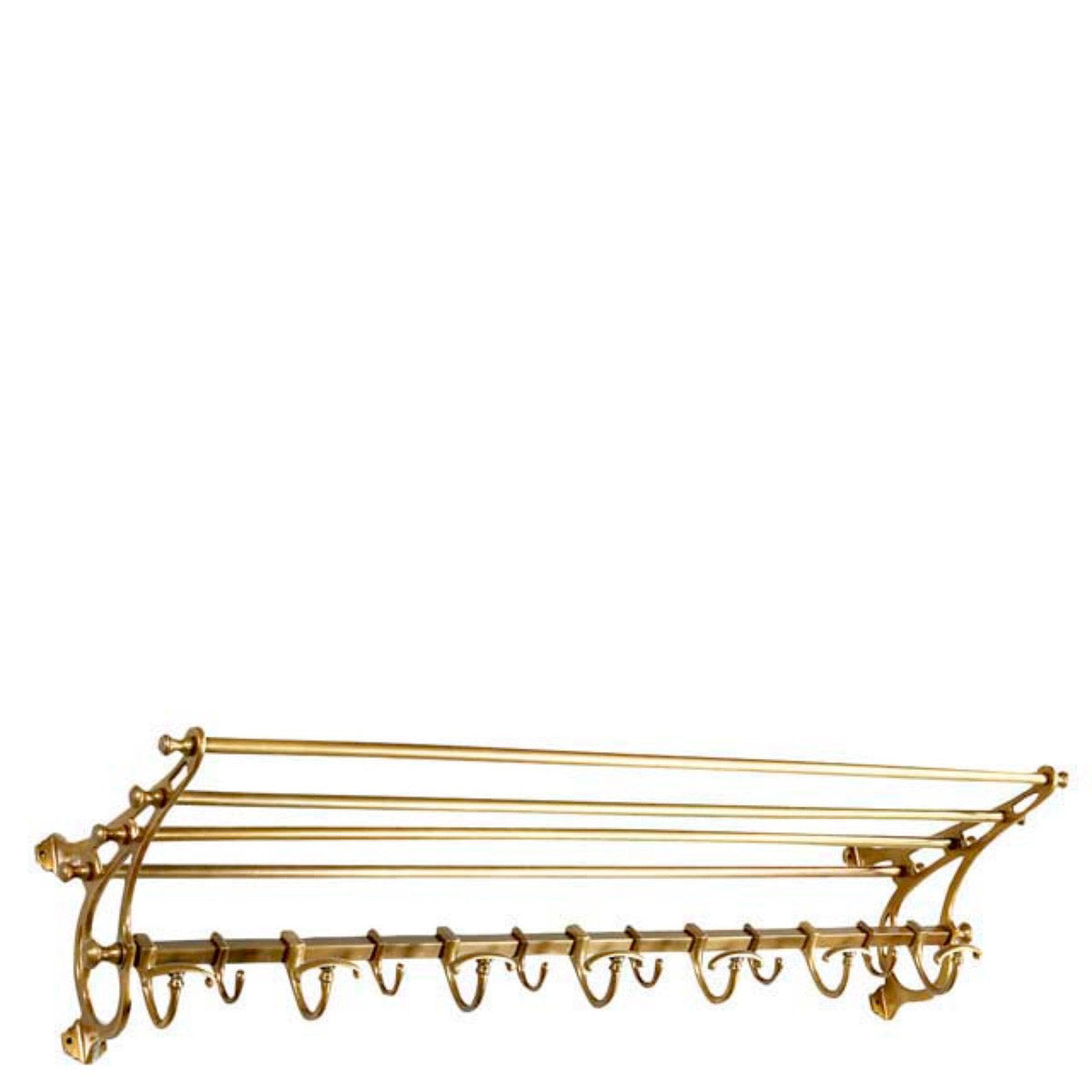 Eichholtz Coatrack Hudson L The brass finished Hudson L Coatrack is reminiscent of the luggage racks in old steam