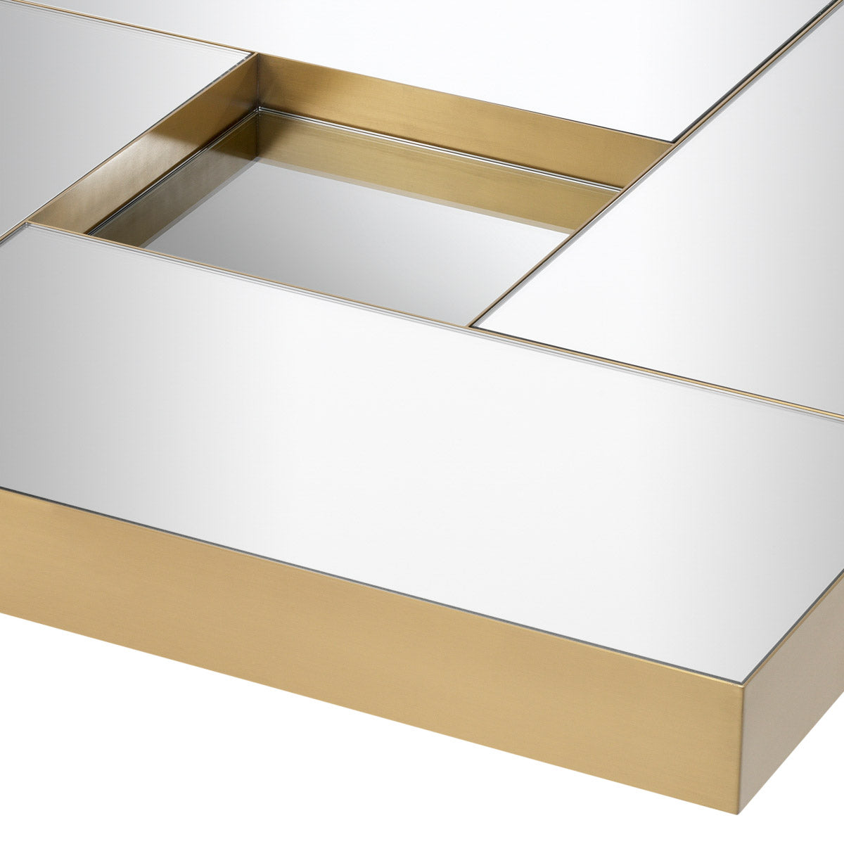 Eichholtz Coffee Table Allure brass finish rims. Coffee Table Allure Crafted by Eichholtz this coffee table pairs refined design