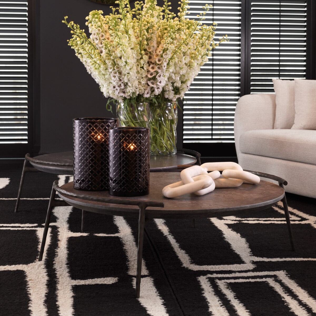 Eichholtz Coffee Table Arca a grey marble tabletop, each table is a one-of-a-kind masterpiece with its unique color and