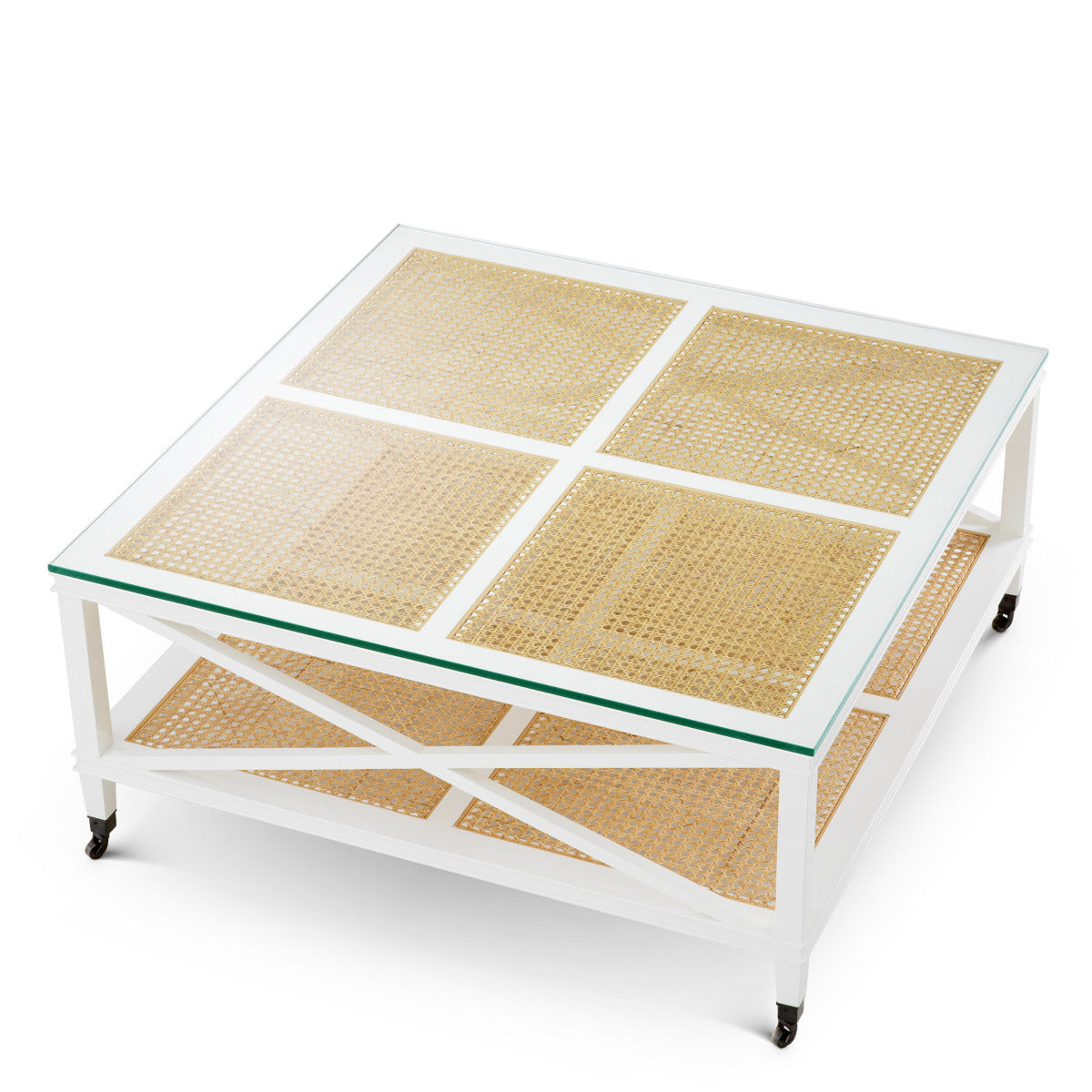 Eichholtz Coffee Table Bahamas clear glass, creates a stunning visual interplay. This piece effortlessly blends contemporary elegance wit...