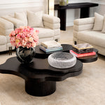 Eichholtz Coffee Table Cesareo shaped charcoal grey oak veneer imparting a unique, sophisticated charm. This Eichholtz furniture piece se...