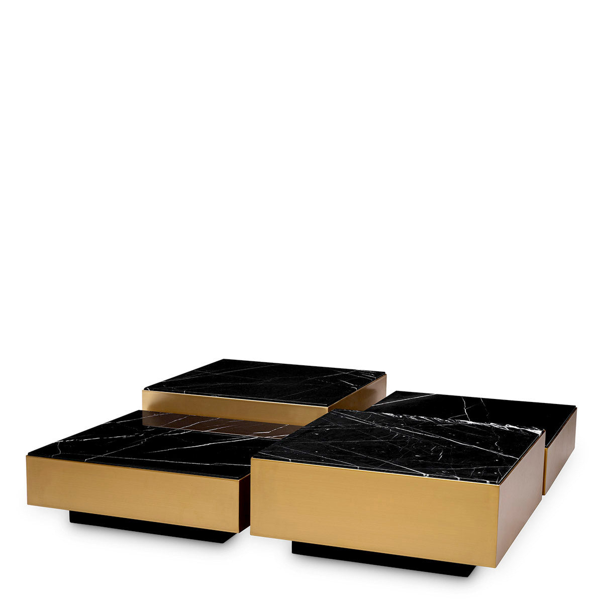 Eichholtz Coffee Table Esposito set of 4 Coffee Table Esposito gives any living area a fashionable feel thanks to its modern design.