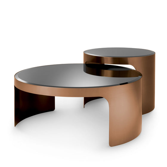 Eichholtz Coffee Table Piemonte set of 2 Enhance your relaxation area with the set of 2 Piemonte Coffee Tables. The retro look