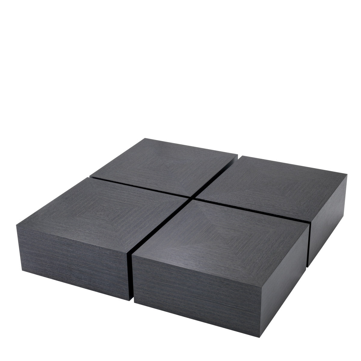 Eichholtz Coffee Table Puro set of 4 a lot of layout options. Each table is finished with charcoal grey oak veneer. Personalise