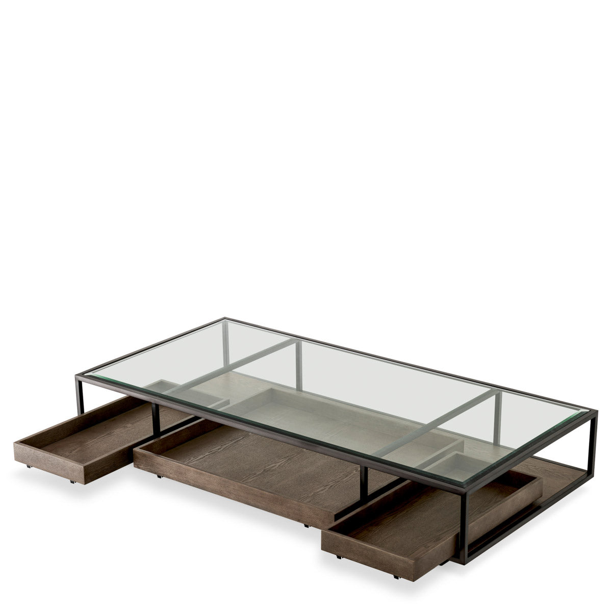 Eichholtz Coffee Table Roxton a statement in any luxury interior. Dimensions W 71.0" D 35.5" H 14.5" Expertly made