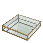 Eichholtz Coffee Table Ryan glass is ideal for displaying magazines, succulents and more, and accessible via a glass door