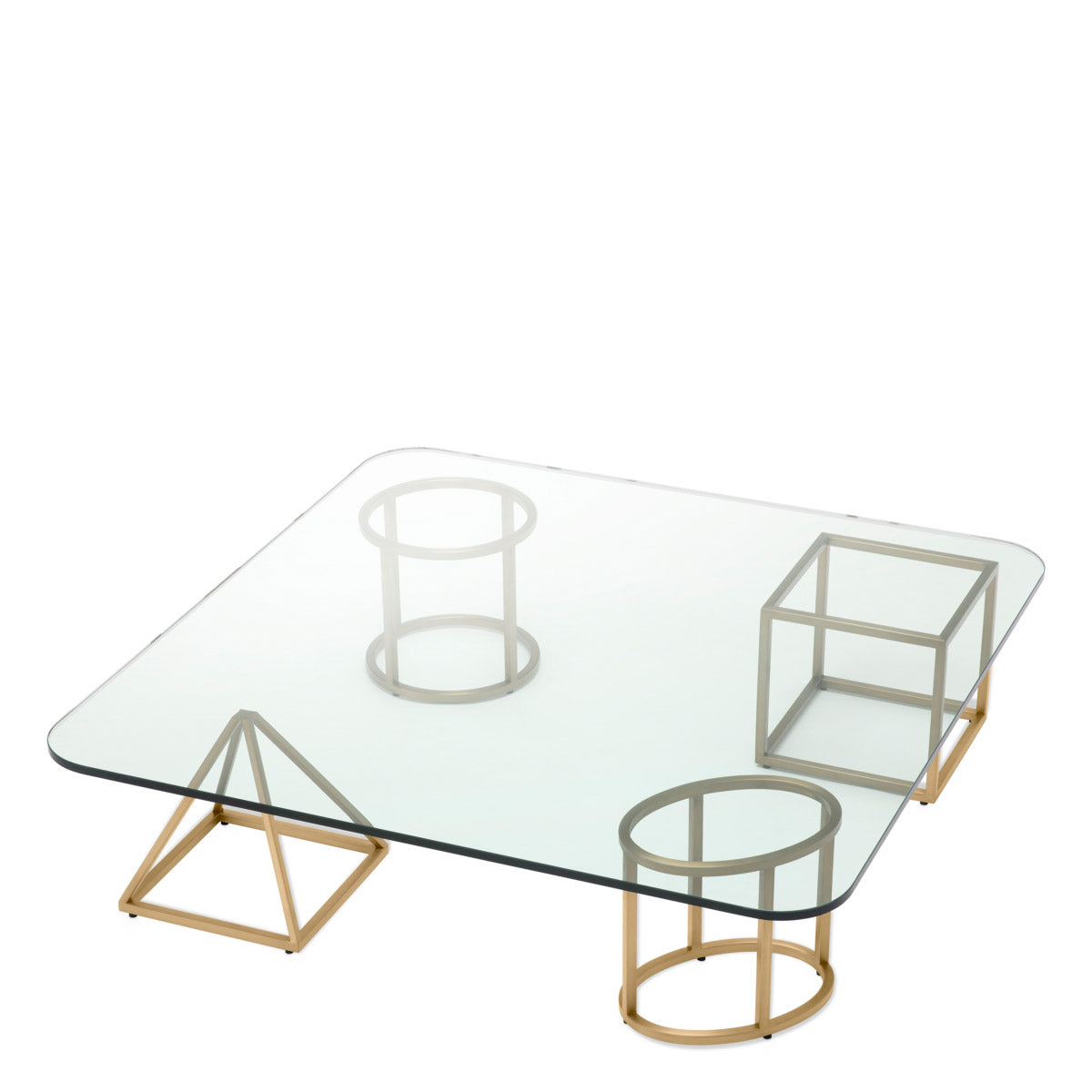 Eichholtz Coffee Table Speiser materials for a statement in any luxury interior. Dimensions W 47.0" D 47.0" H 12.0"