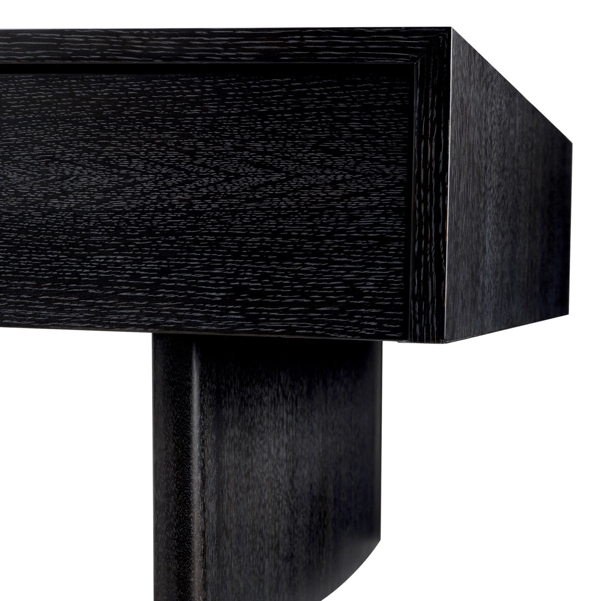 Eichholtz Coffee Table The Crest oak veneer table features a smoke glass top and two handy storage drawers. Perfect for