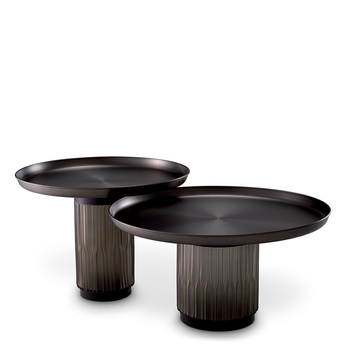 Eichholtz Coffee Table Zachary set of 2 Coffee Table Zachary consists of two lovely nesting tables. Each table has a round tabletop