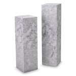 Eichholtz Column Lucca M featuring various finishes, this column is expertly crafted from white marble, with each piece boasting
