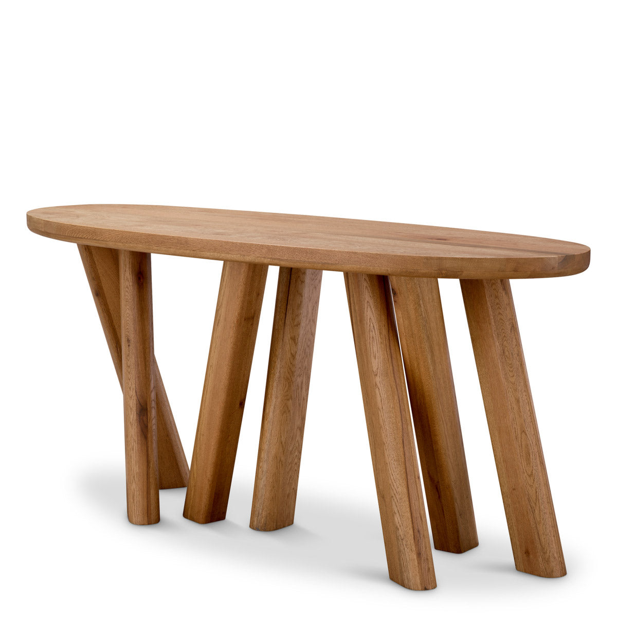 Eichholtz Console Table Bayshore Introducing the Bayshore Console Table, a masterpiece that seamlessly blends natural oak with aunique "f...