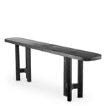 Eichholtz Console Table Libertine the black finish. The table adds a unique and rustic charm for any space of