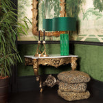 Eichholtz Console Table Rococo by the intricate carvings on a pair of 18th-century French Rococo console tables in The