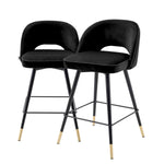 Eichholtz Counter Stool Cliff Create a wow-worthy interior with the Cliff Counter Stool in Roche black velvet, that comes