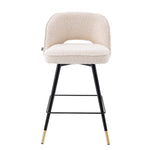 Eichholtz Counter Stool Cliff an armless back that is open at the bottom before the seat. Its stylish silhouette