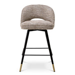 Eichholtz Counter Stool Cliff stool holds an armless back that is open at the bottom before the seat. Combine