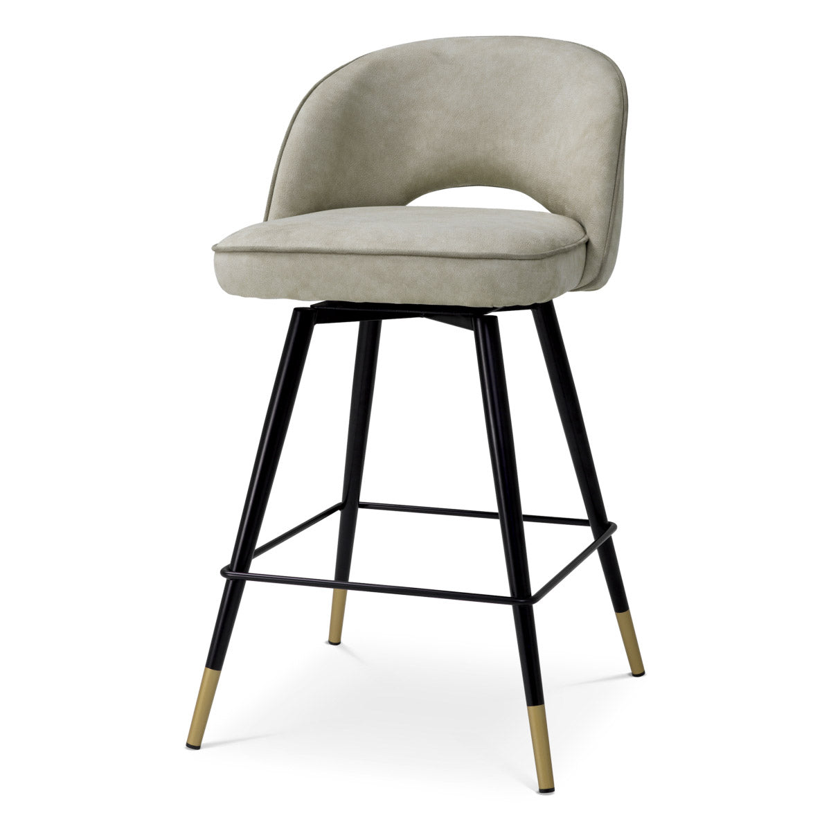 Eichholtz Counter Stool Cliff legs. Perfectly merging comfort and style, these stools redefine luxury seating with a distinctive flair.