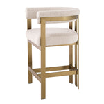 Eichholtz Counter Stool Clubhouse and style. The brushed brass finish accentuates its opulence, creating a sophisticated focal point for
