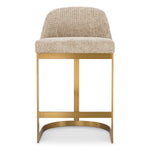 Eichholtz Counter Stool Condos Sand upholstery and a brushed brass finish, this stool is crafted to perfection. Embrace a