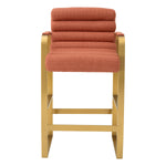 Eichholtz Counter Stool Olsen luxurious orange, making it a colorful item that infuses an exclusive vibe into any living