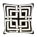 Eichholtz Cushion Blakes Add graphic style to your sofa or armchair with the wool embroidery Blakes Pillow. This