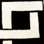 Eichholtz Cushion Blakes super geometric throw cushion features a front with monochrome stitching and a contrasting plain cotton