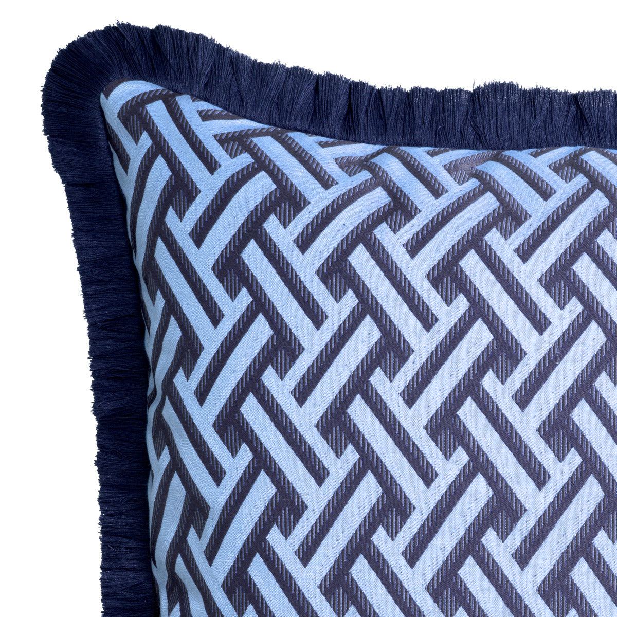 Eichholtz Cushion Doris L exquisite piece, part of the exclusive Doris collection, boasts a geometric pattern on opulent fabric,