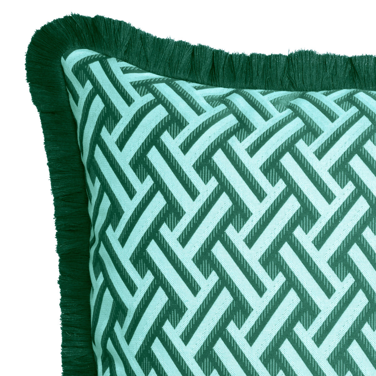 Eichholtz Cushion Doris S exquisite piece, part of the exclusive Doris collection, boasts a geometric pattern on opulent fabric,