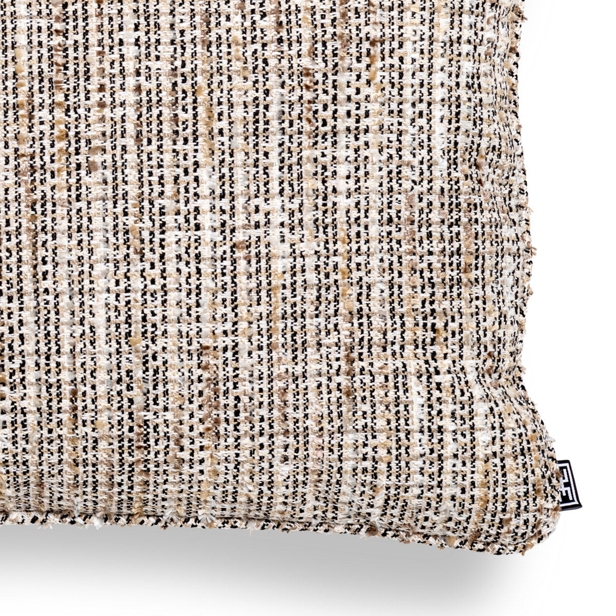 Eichholtz Cushion Mademoiselle rectangular textural, this lovely rectangular scatter cushion with Mademoiselle beige cover adds additiona...