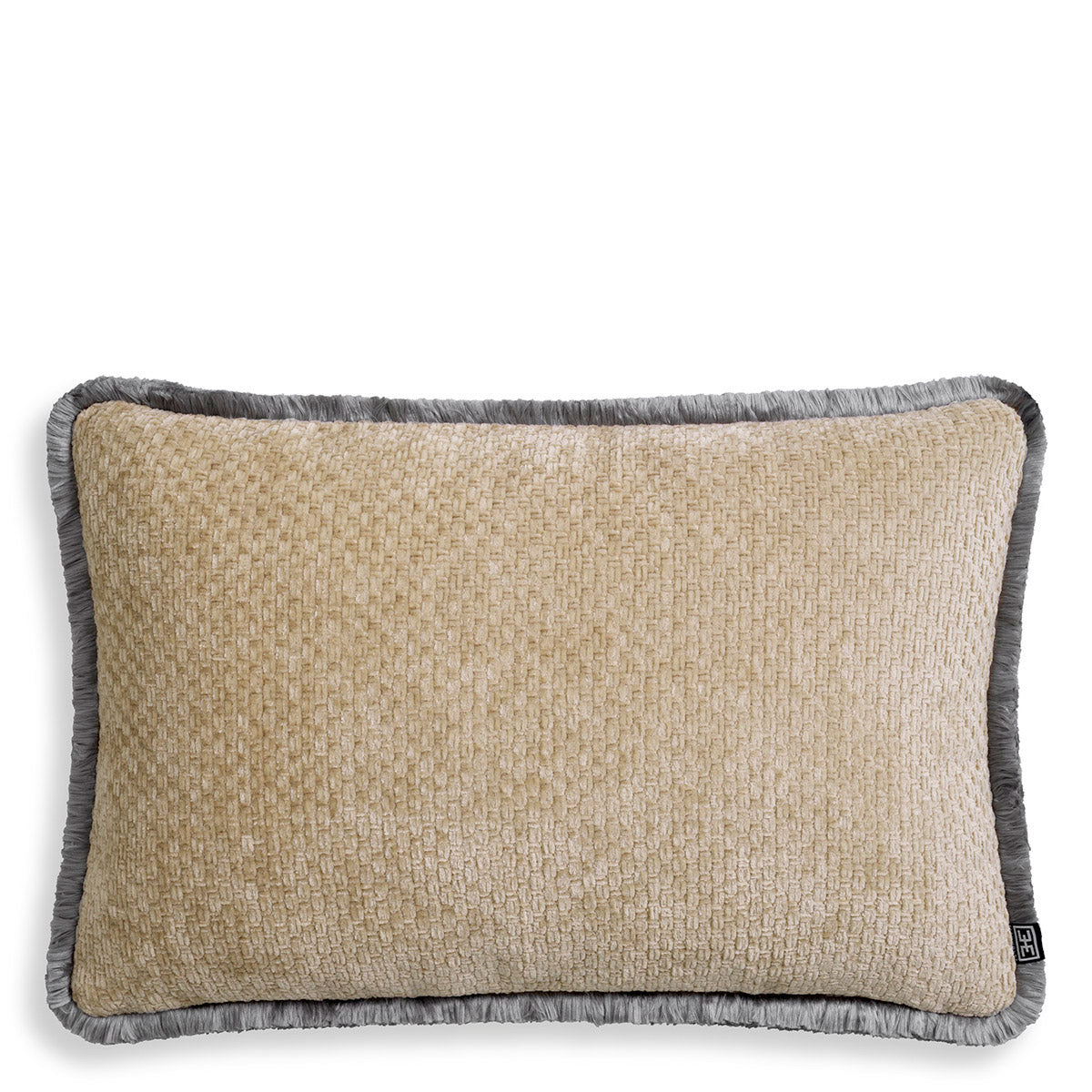 Eichholtz Cushion Paia rectangular Indulge in the luxurious touch of the Eichholtz Cushion Paia rectangular. This exclusive greige cushion,