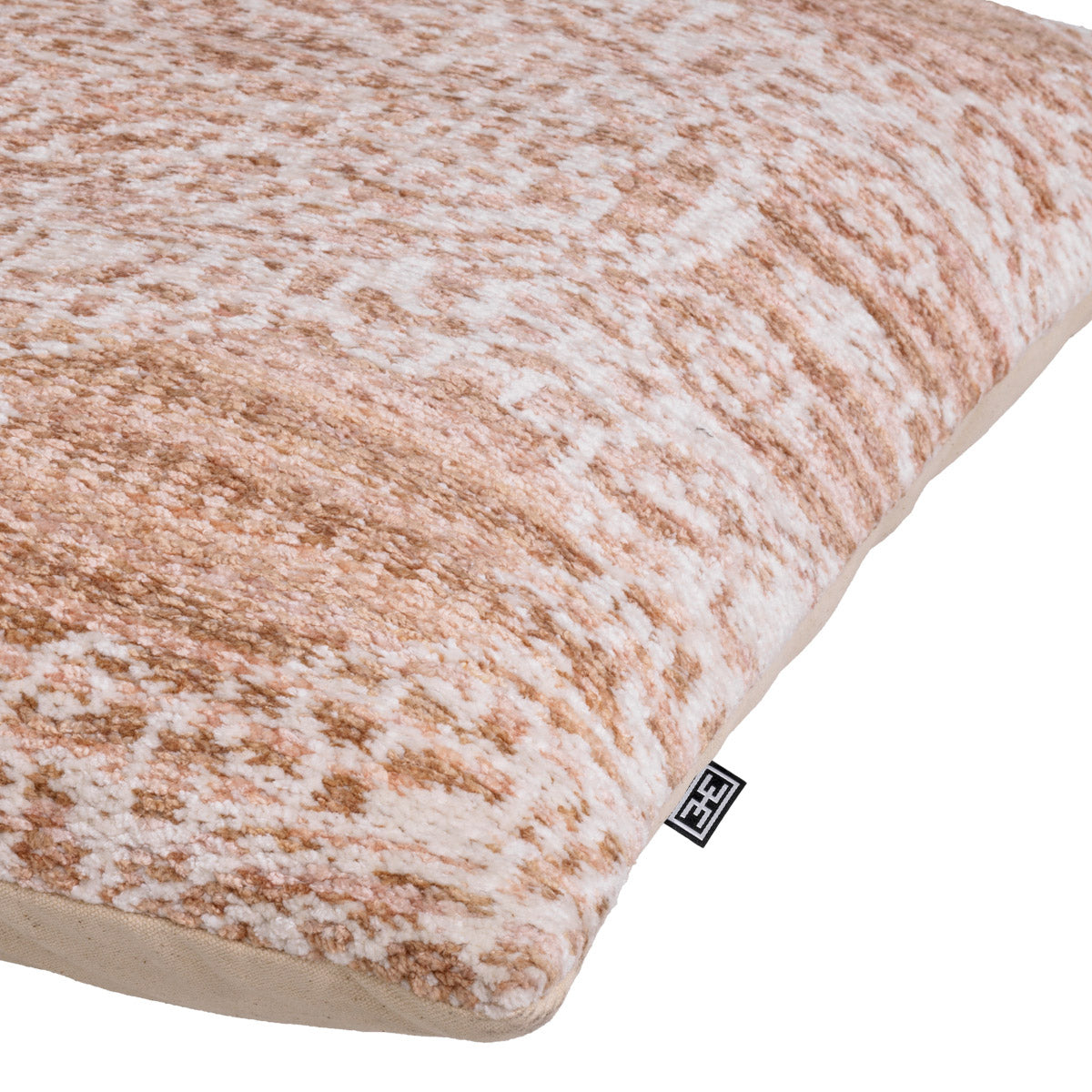 Eichholtz Cushion Serene a sophisticated orange and ivory pattern on luxurious fabric. Imbued with signature Eichholtz craftsmanship, this
