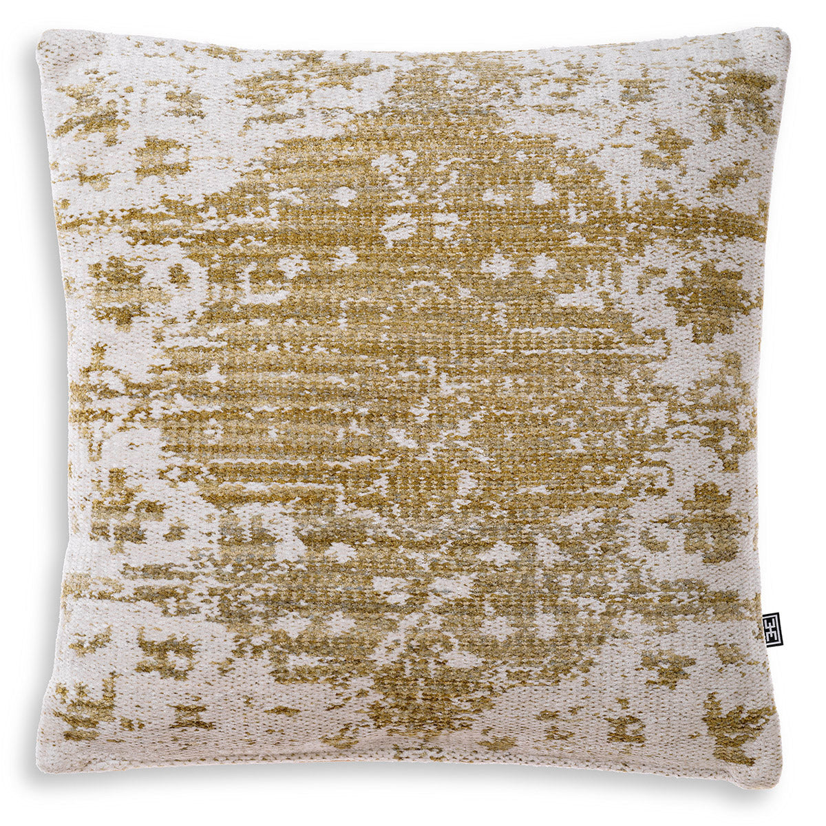 Eichholtz Cushion Serene Elevate your living space with the Cushion Serene ivory vintage green. This exclusive Eichholtz accessory,