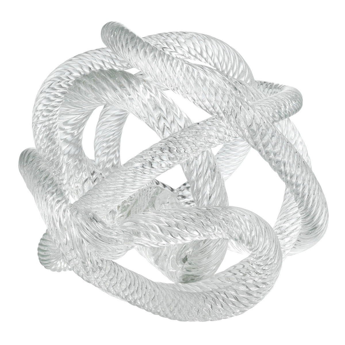 Eichholtz Desk Accessory Dominico L great style by combining clear glass with a nautical pier rope design. Desk Accessory Dominico