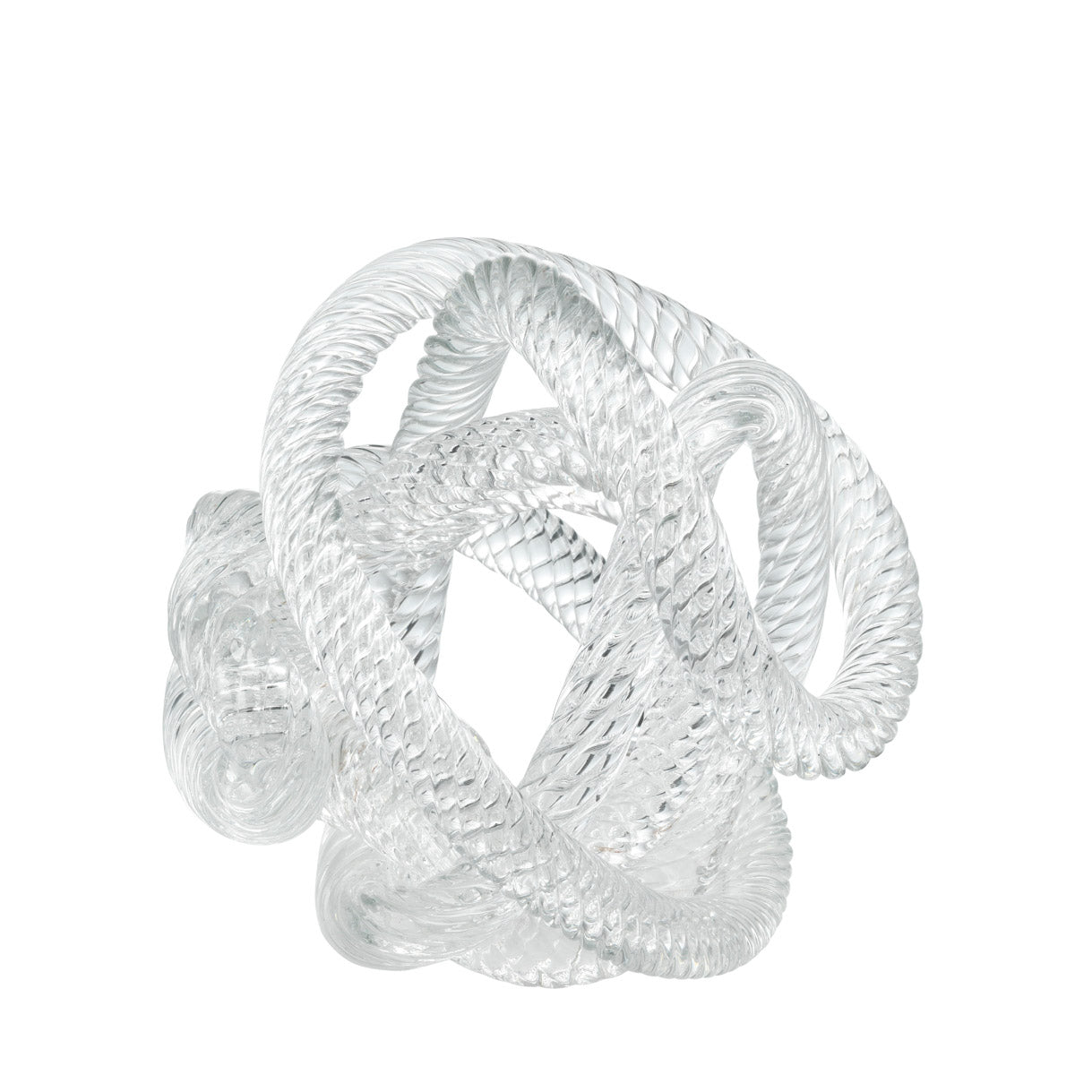 Eichholtz Desk Accessory Dominico M great style by combining clear glass with a nautical pier rope design. Desk Accessory Dominico