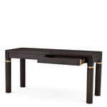 Eichholtz Desk Carmel brass details, while the rectangular shape and smooth drawers offer both form and functionality to