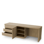 Eichholtz Desk Crosby meticulous precision, its washed oak veneer exudes an aura of natural beauty and sophistication. The