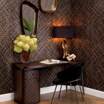 Eichholtz Desk Fiji ample storage space and a drawer for convenience. The top boasts a space to hide